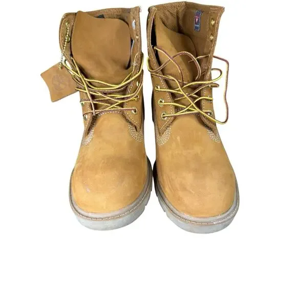 Timberland Classic 6” Waterproof Boot Wheat Nubuck Mens 7.5 w/ Box - Picture 5 of 12